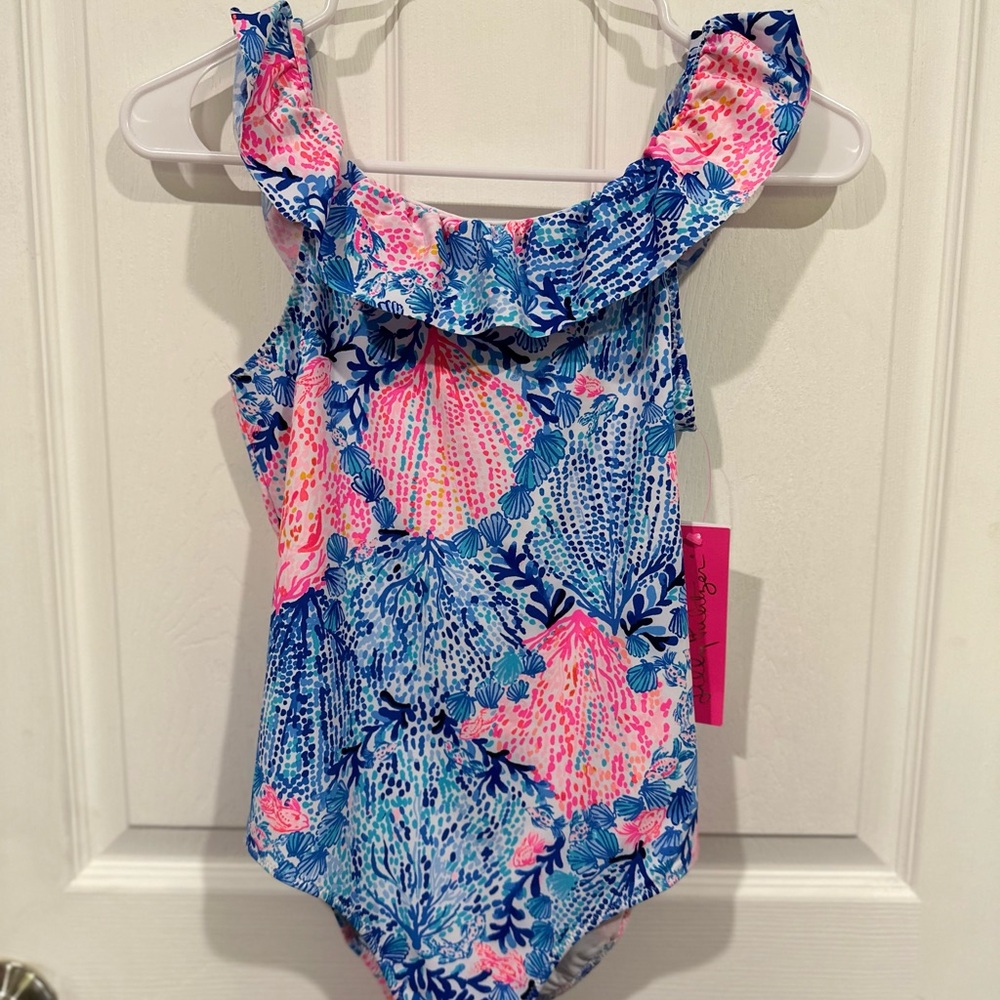 Lilly Pulitzer Bathing Suit Girls Size 14 NWT
